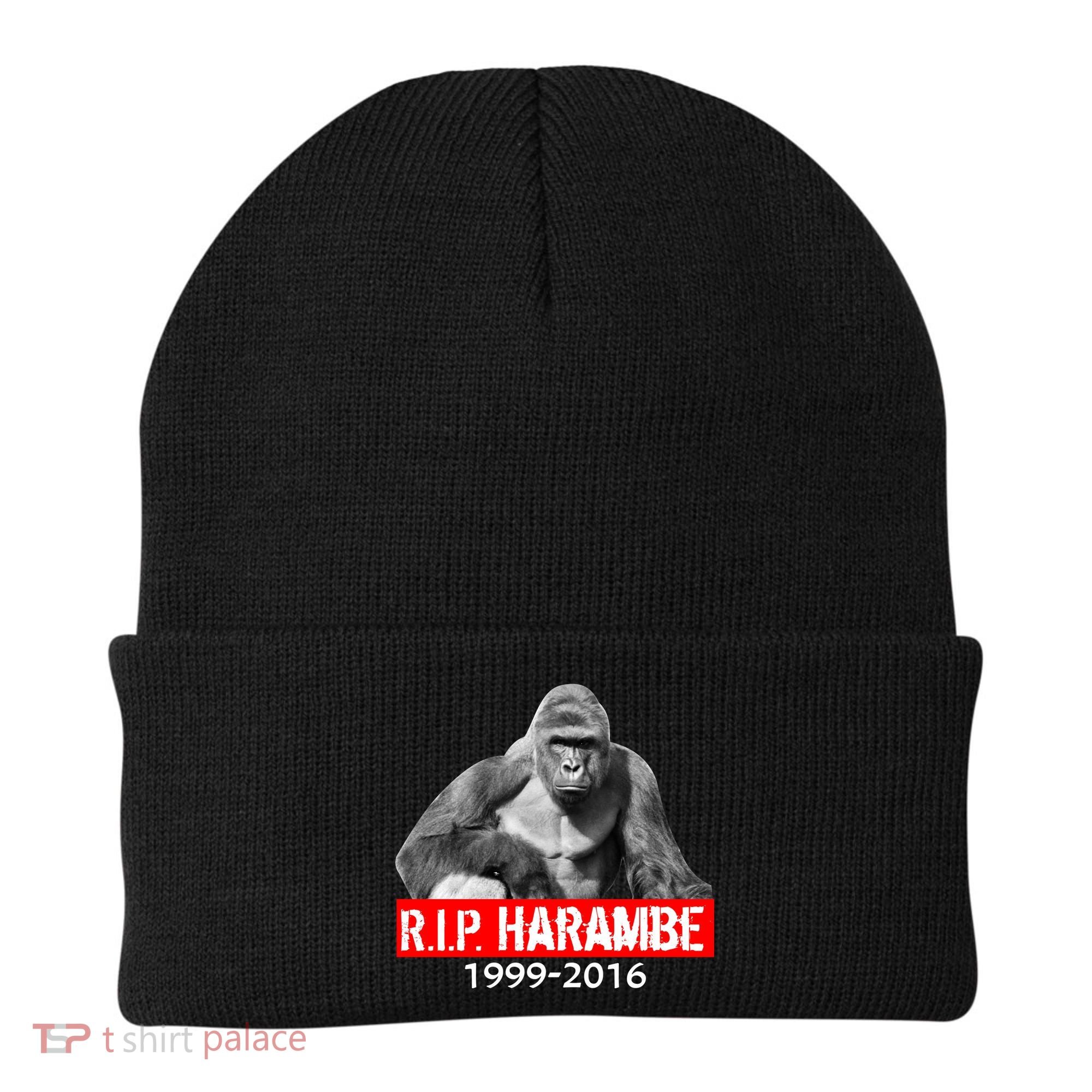 RIP Harambe Gorilla Cincinnati Zoo Beanie