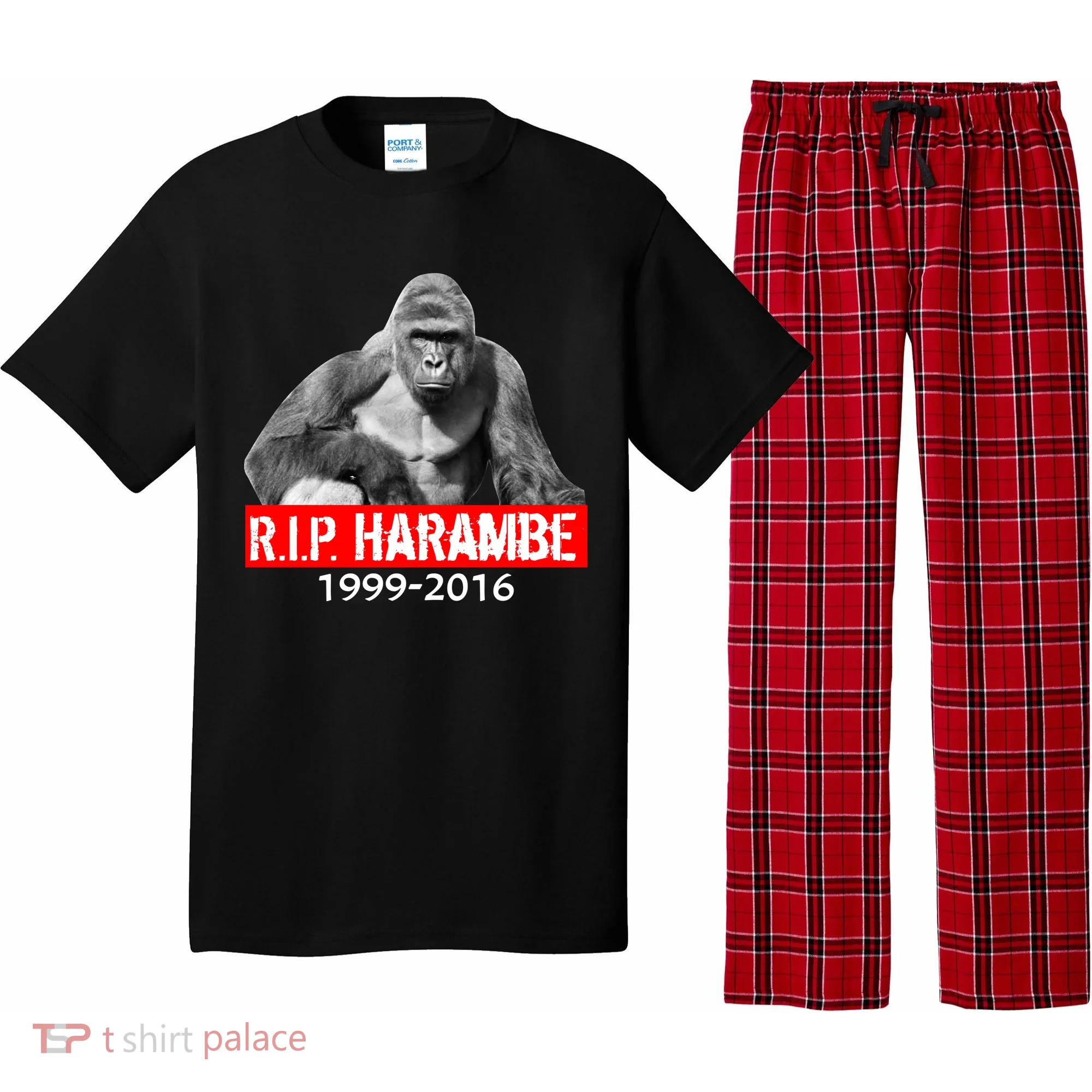 RIP Harambe Gorilla Cincinnati Zoo Pajama Set