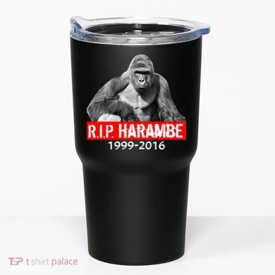 RIP Harambe Gorilla Cincinnati Zoo Tumbler