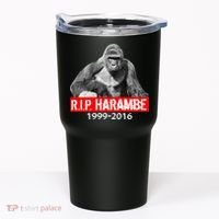 RIP Harambe Gorilla Cincinnati Zoo Tumbler thumb 0
