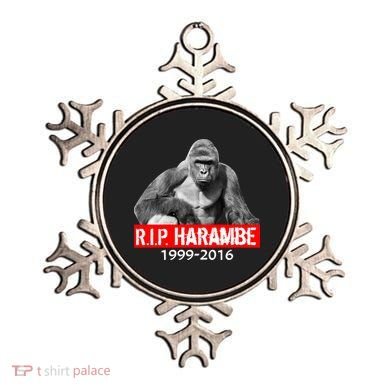 RIP Harambe Gorilla Cincinnati Zoo Ornament