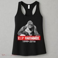 RIP Harambe Gorilla Cincinnati Zoo Women's Tank Top thumb 3