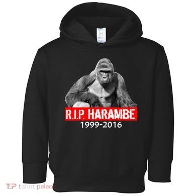 RIP Harambe Gorilla Cincinnati Zoo Toddler Hoodie