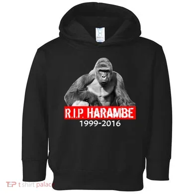 RIP Harambe Gorilla Cincinnati Zoo Toddler Hoodie