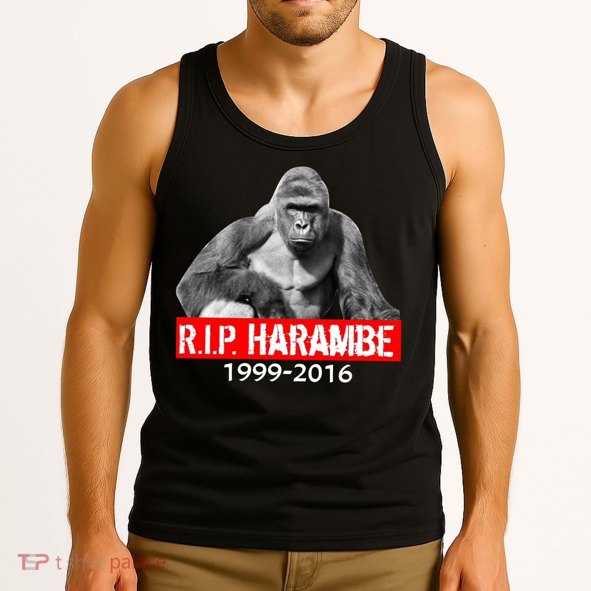 RIP Harambe Gorilla Cincinnati Zoo Tank Top