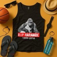 RIP Harambe Gorilla Cincinnati Zoo Tank Top thumb 4