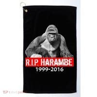 RIP Harambe Gorilla Cincinnati Zoo Golf Towel thumb 0