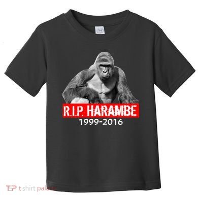 RIP Harambe Gorilla Cincinnati Zoo Toddler T-Shirt