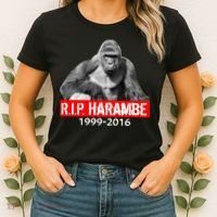 RIP Harambe Gorilla Cincinnati Zoo Women's T-Shirt thumb 2