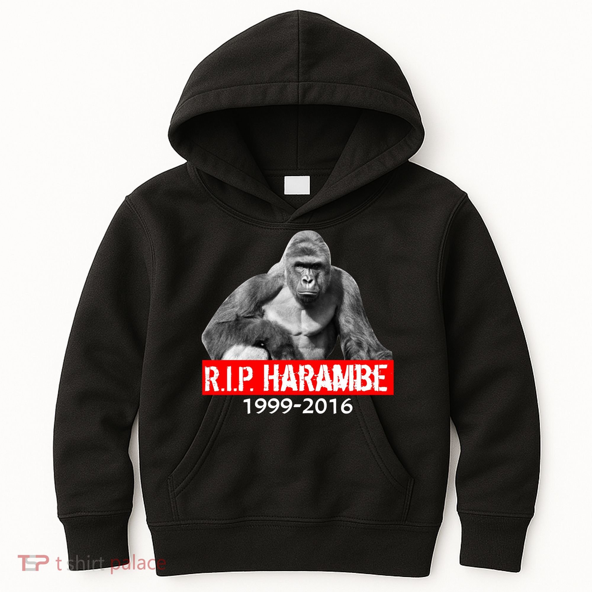 RIP Harambe Gorilla Cincinnati Zoo Kids Hoodie