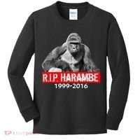 RIP Harambe Gorilla Cincinnati Zoo Kids Long Sleeve Shirt thumb 0