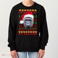 RIP Harambe Merry Ugly Christmas Sweater Women's Sweatshirt thumb 0