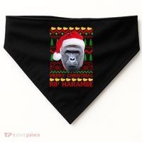 RIP Harambe Merry Ugly Christmas Sweater USA-Made Doggie Bandana thumb 0