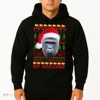 RIP Harambe Merry Ugly Christmas Sweater Hoodie thumb 2