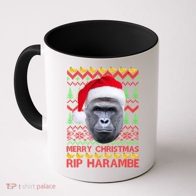 RIP Harambe Merry Ugly Christmas Sweater Coffee Mug