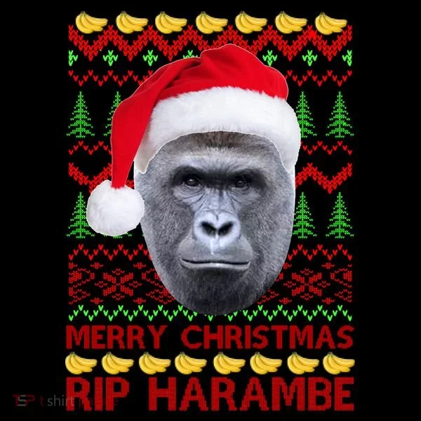 RIP Harambe Merry Ugly Christmas Sweater Coffee Mug