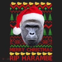 RIP Harambe Merry Ugly Christmas Sweater Beanie thumb 2