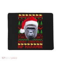 RIP Harambe Merry Ugly Christmas Sweater Mousepad thumb 0
