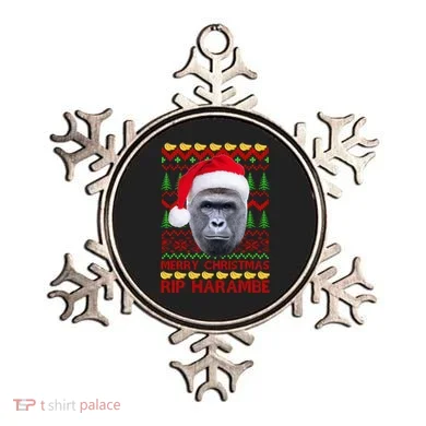 RIP Harambe Merry Ugly Christmas Sweater Ornament