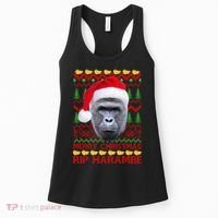 RIP Harambe Merry Ugly Christmas Sweater Women's Tank Top thumb 0