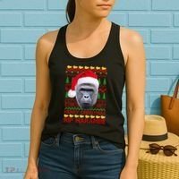 RIP Harambe Merry Ugly Christmas Sweater Women's Tank Top thumb 2