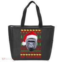 RIP Harambe Merry Ugly Christmas Sweater Tote Bag thumb 0