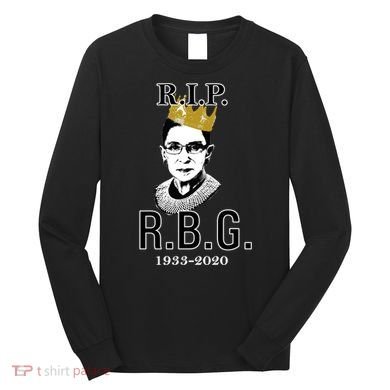 RIP Notorious RBG Ruth Bader Ginsburg 1933-2020 Long Sleeve Shirt