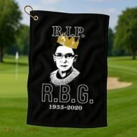 RIP Notorious RBG Ruth Bader Ginsburg 1933-2020 Golf Towel thumb 1