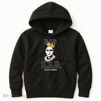 RIP Notorious RBG Ruth Bader Ginsburg 1933-2020 Kids Hoodie thumb 0