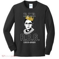 RIP Notorious RBG Ruth Bader Ginsburg 1933-2020 Kids Long Sleeve Shirt thumb 0