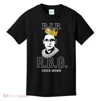 RIP Notorious RBG Ruth Bader Ginsburg 1933-2020 Kids T-Shirt thumb 0