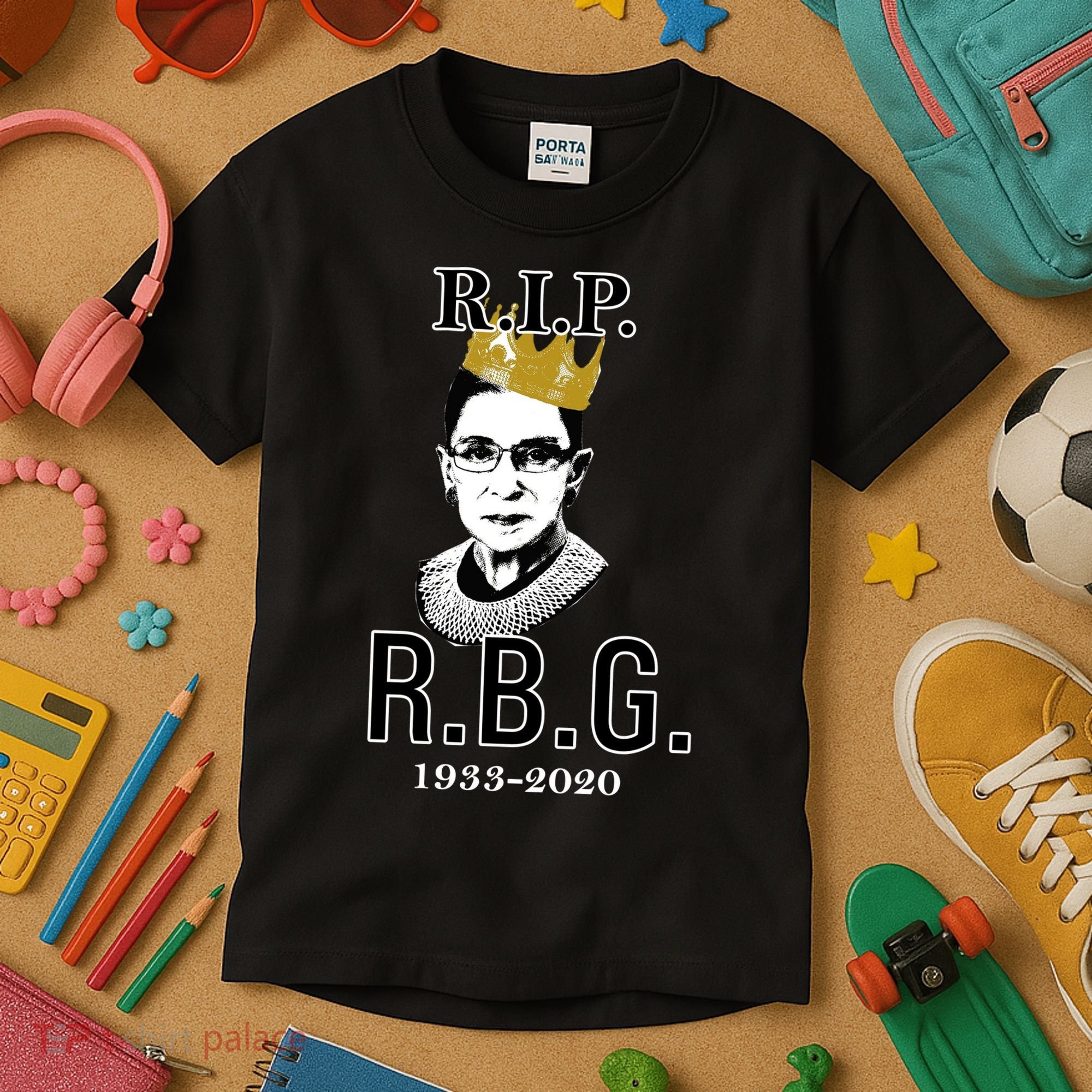 RIP Notorious RBG Ruth Bader Ginsburg 1933-2020 Kids T-Shirt