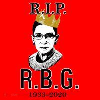 RIP Notorious RBG Ruth Bader Ginsburg 1933-2020 Santa Hat thumb 1
