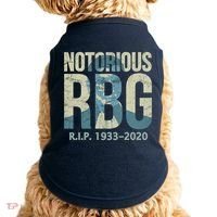 RIP Notorious RBG Ruth Ginsburg 1933-2020 Doggie Tank thumb 0
