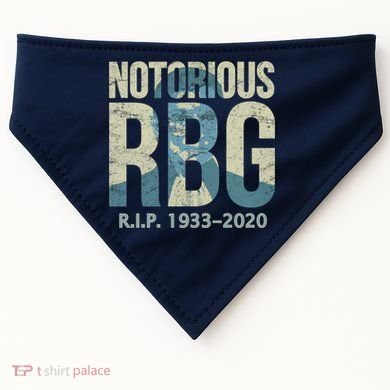 RIP Notorious RBG Ruth Ginsburg 1933-2020 USA-Made Doggie Bandana
