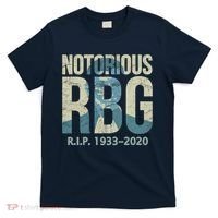 RIP Notorious RBG Ruth Ginsburg 1933-2020 T-Shirt thumb 0