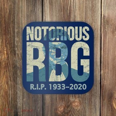 RIP Notorious RBG Ruth Ginsburg 1933-2020 Coaster
