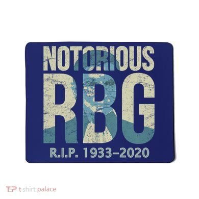 RIP Notorious RBG Ruth Ginsburg 1933-2020 Mousepad