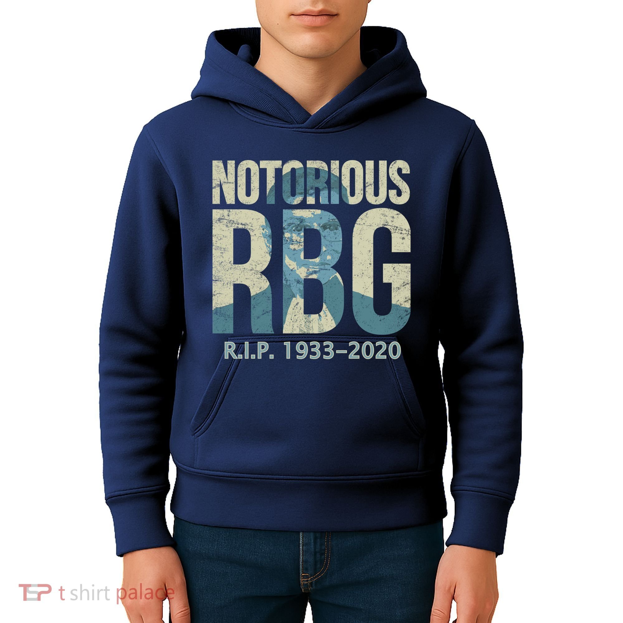 RIP Notorious RBG Ruth Ginsburg 1933-2020 Kids Hoodie