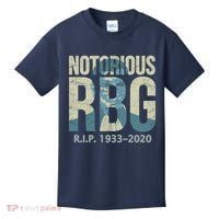 RIP Notorious RBG Ruth Ginsburg 1933-2020 Kids T-Shirt thumb 0