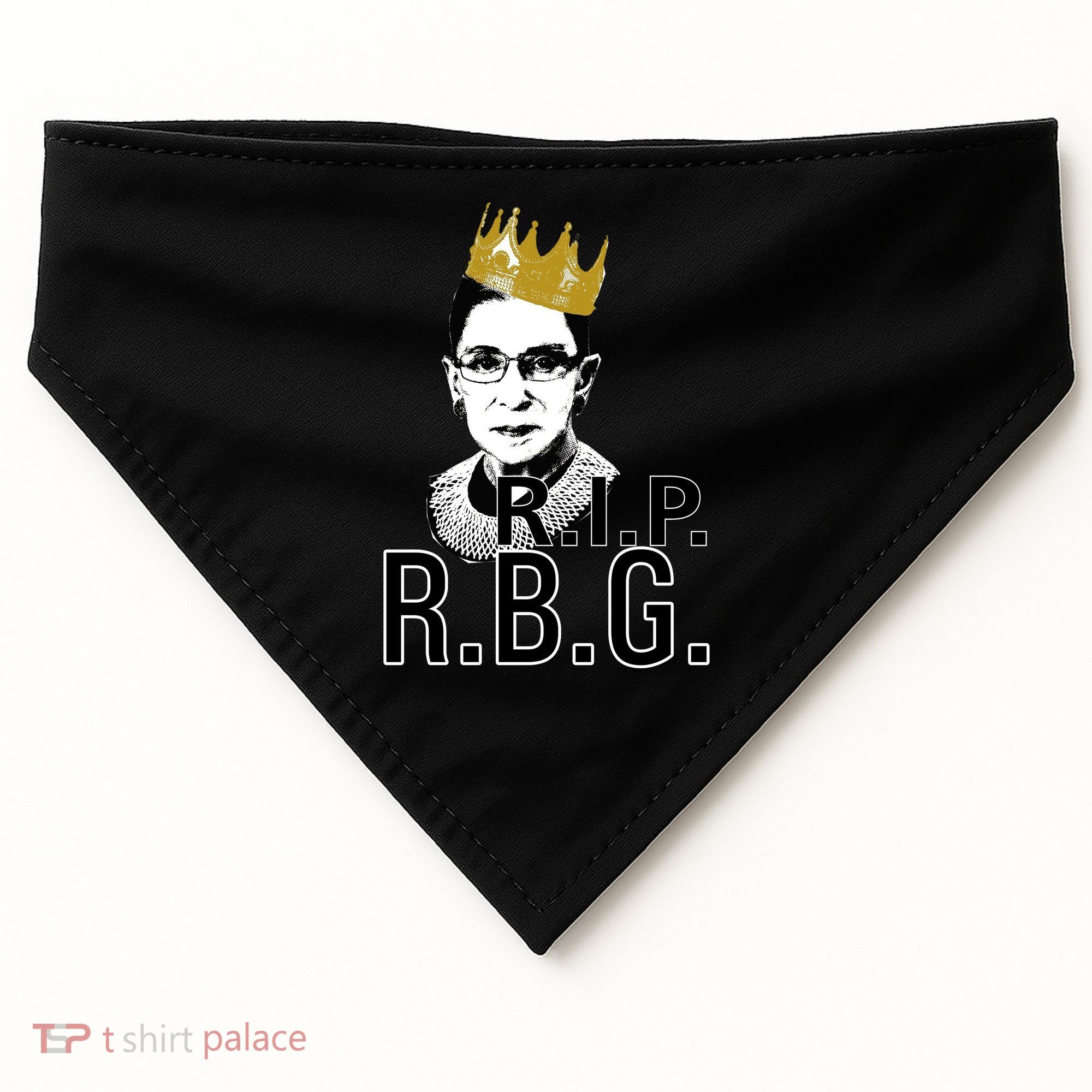 RIP RBG Ruth Bader Ginsburg USA-Made Doggie Bandana