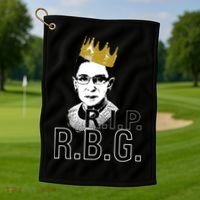RIP RBG Ruth Bader Ginsburg Golf Towel thumb 1
