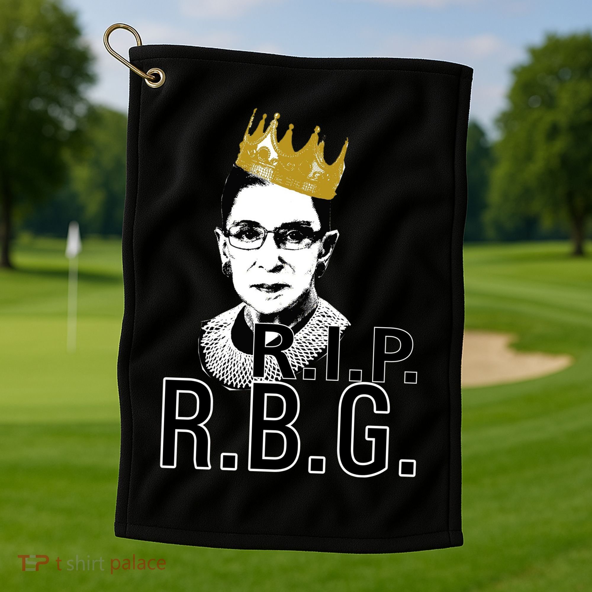 RIP RBG Ruth Bader Ginsburg Golf Towel