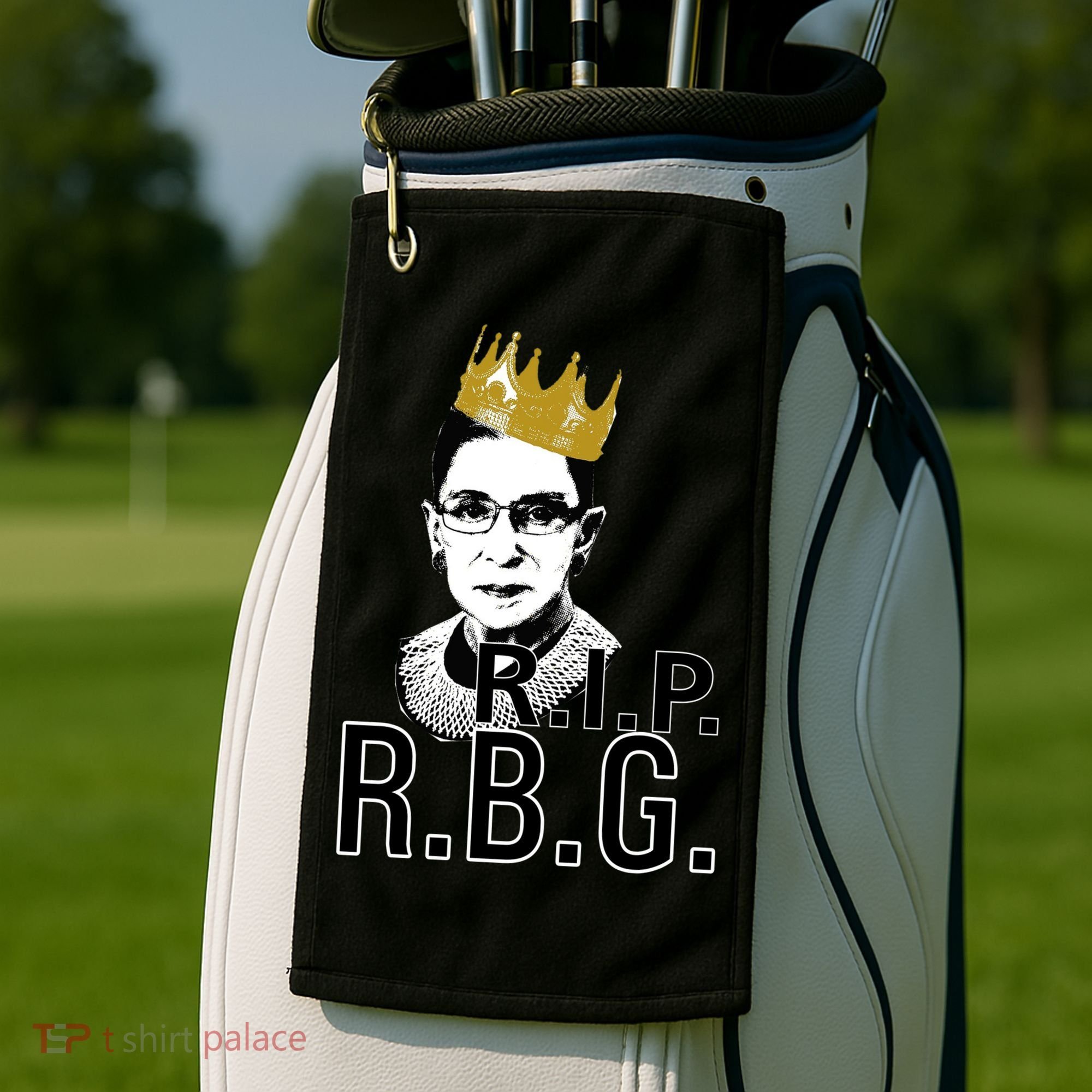 RIP RBG Ruth Bader Ginsburg Golf Towel