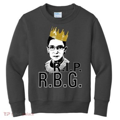 RIP RBG Ruth Bader Ginsburg Kids Sweatshirt