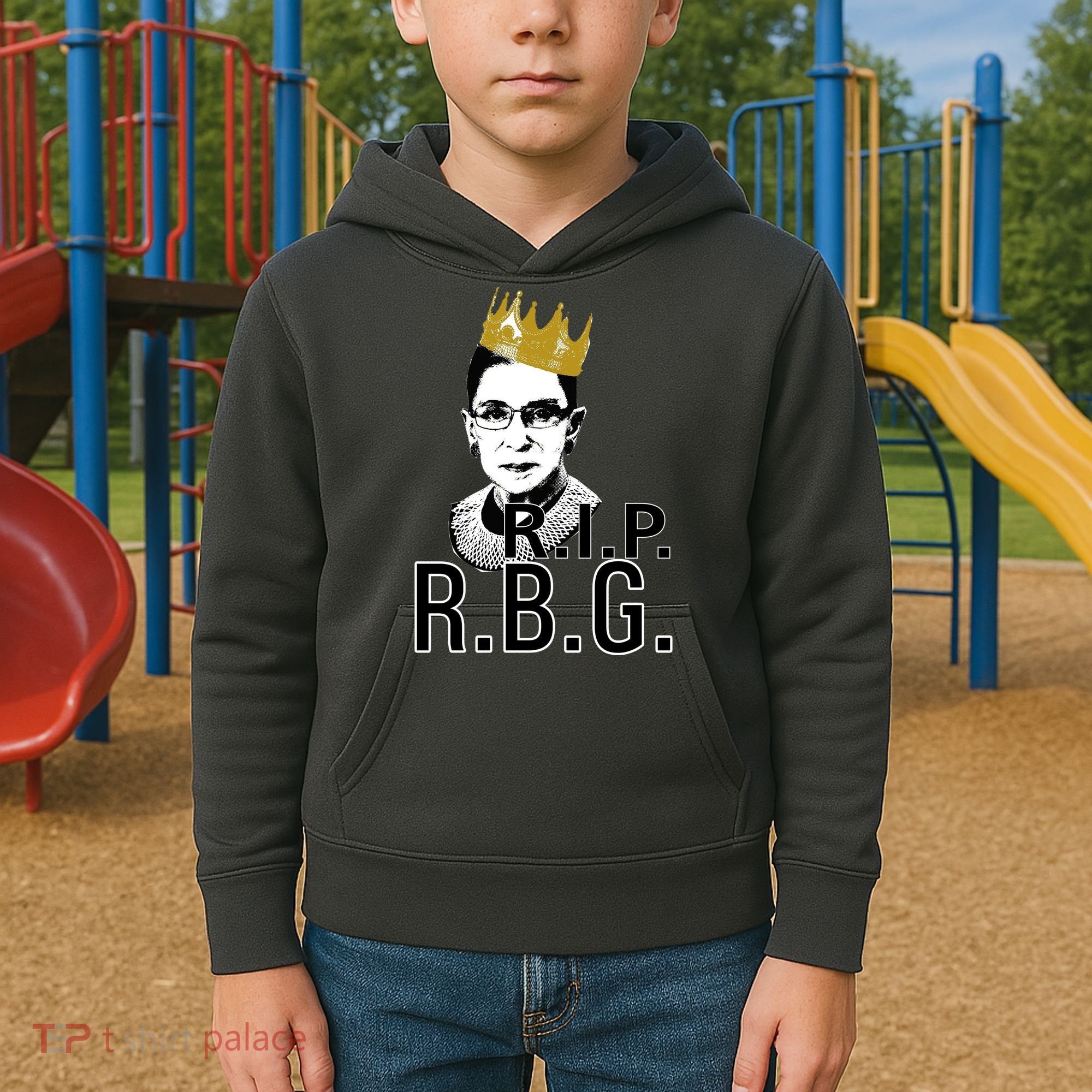 RIP RBG Ruth Bader Ginsburg Kids Hoodie
