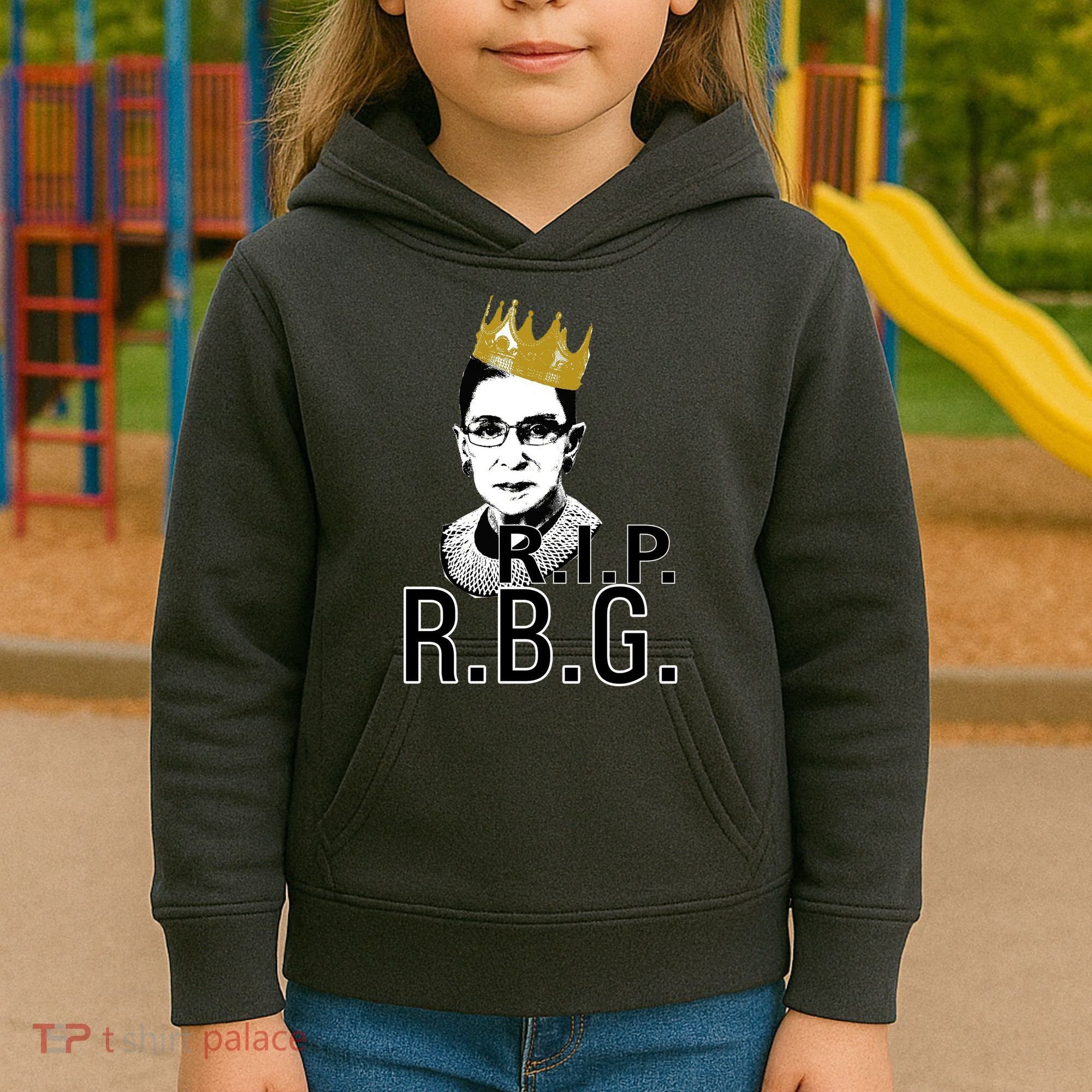 RIP RBG Ruth Bader Ginsburg Kids Hoodie