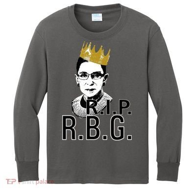 RIP RBG Ruth Bader Ginsburg Kids Long Sleeve Shirt