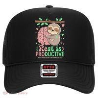 Rest Is Productive Funny Sloth Mental Health Awareness Gift Hat thumb 0
