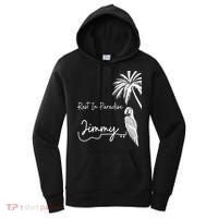 Rest In Paradise Jimmy. Parrot Heads Guitar Music Lovers Women's Hoodie thumb 0